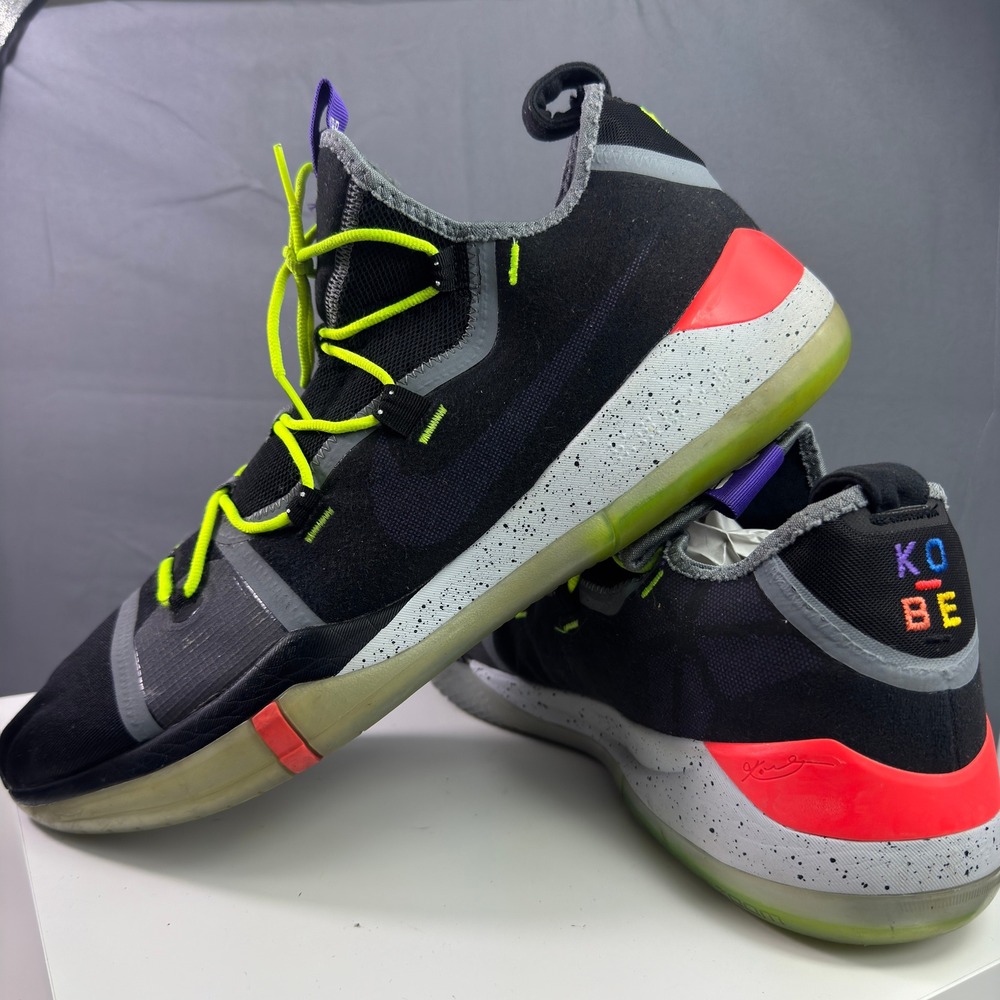 Nike Kobe AD NXT FF Mens 18 Black Vast Grey AV3555-003 FastFit Basketball Shoes